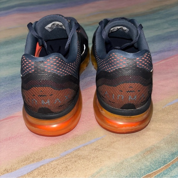Nike Air Max 2014 Black Violet Atomic Orange Volt Running men’s 13 Training Shoe - Picture 6 of 9